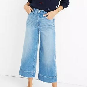 Sz 24P Madewell Wide-Leg Crop Denim Jeans